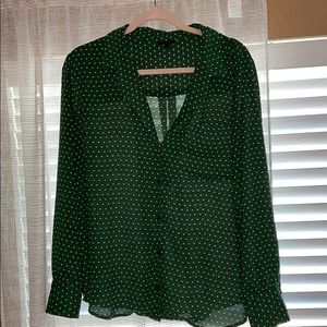 Green Polka Dot Button Is | XXL